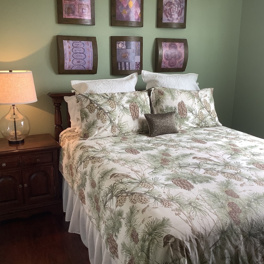 Pottery Barn Queen Duvet Cover And Two Shams